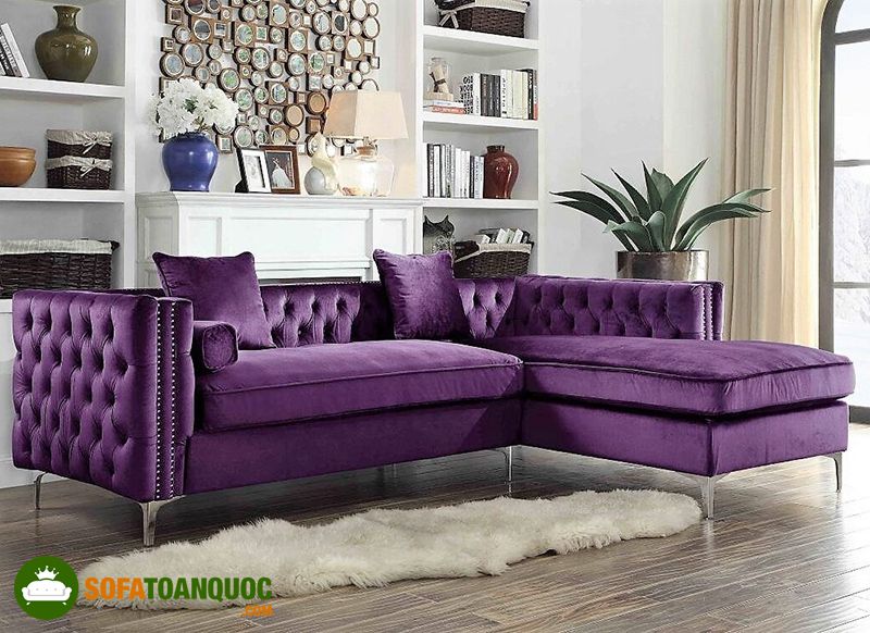 ghế sofa màu tím cho người mệnh thổ